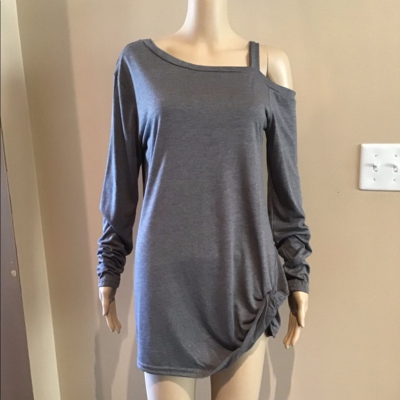 Sale! Gray Long Sleeve Tee - Picture 6 of 6